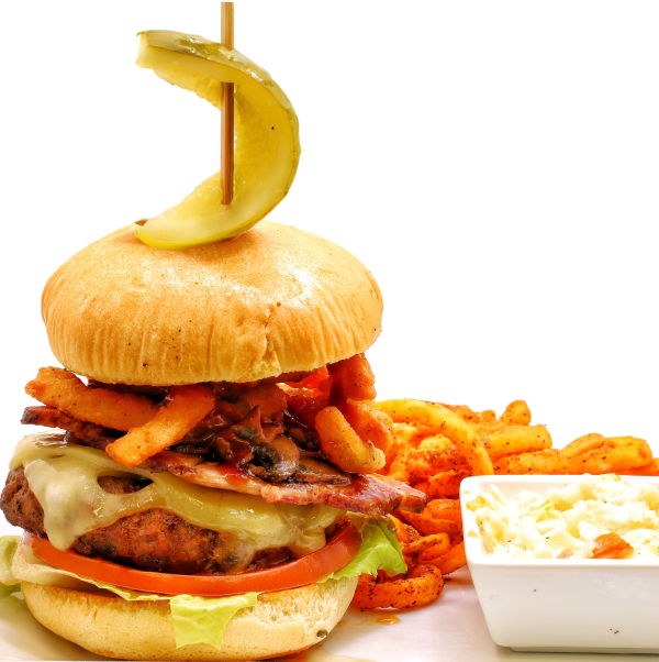 Brisket Mushroom Swiss Burger