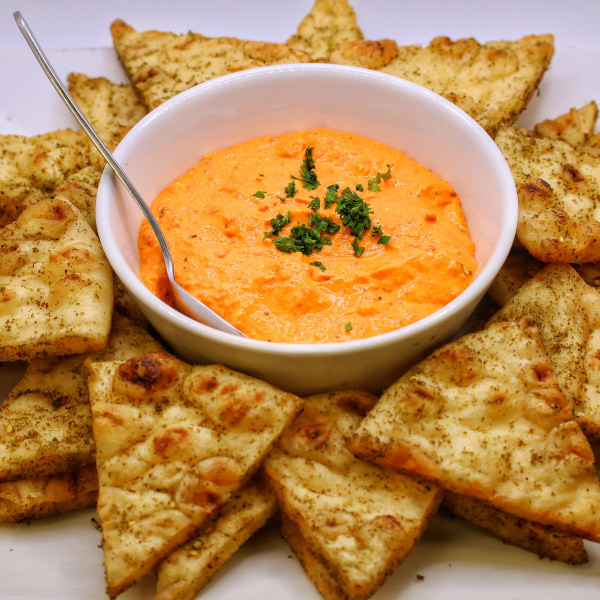 Roasted Red Pepper Goat Cheese Dip